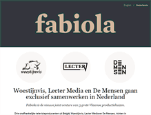 Tablet Screenshot of fabiola.com
